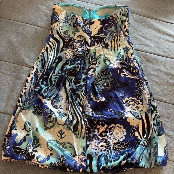 CACHe Silk Strapless Dress Sz 4 - Picture 7 of 14